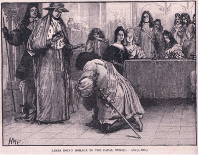 James Doing Homage to the Papal Nuncio AD 1687 by Henry Marriott Paget